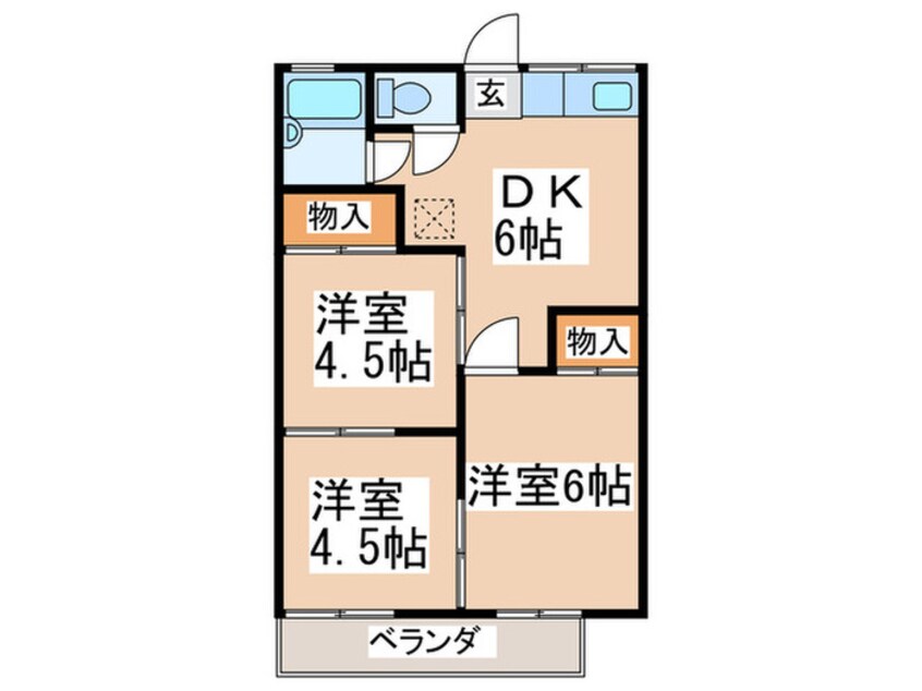 間取図 レリガーレハイツ