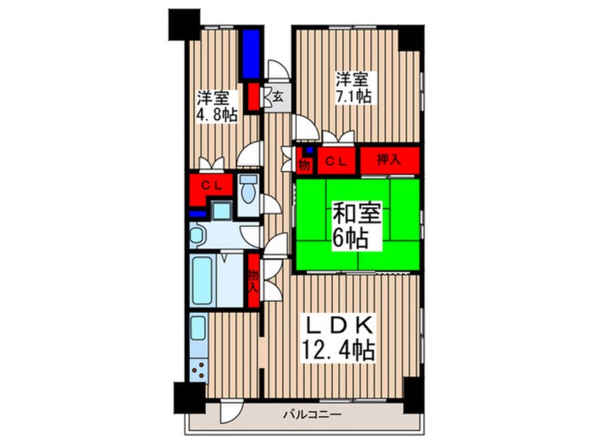 間取図 Ｃｏｍｆｏｒｔ　Ｓｔａｇｅ