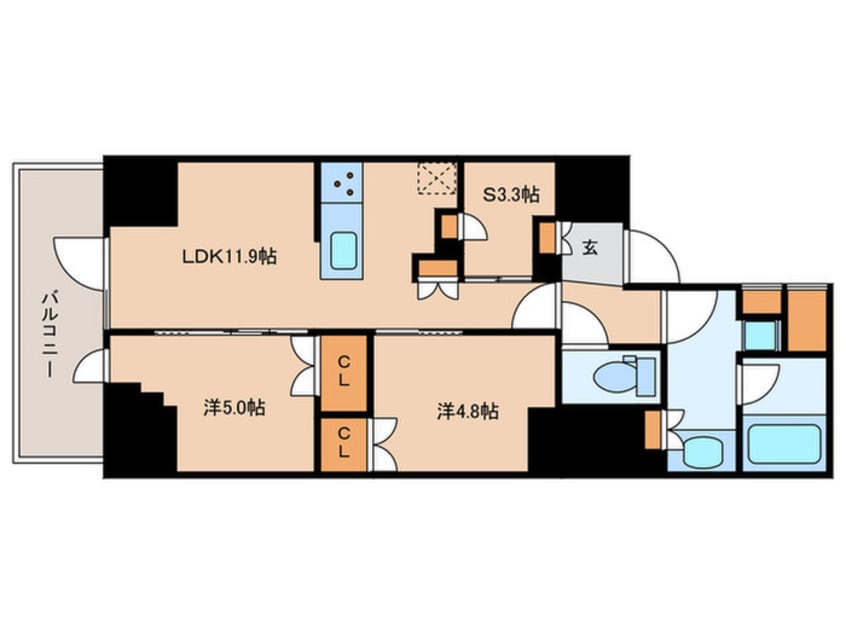 間取図 コンフォリア・リヴ板橋