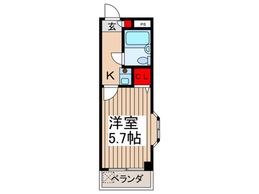 間取図 シャルマン瀬崎