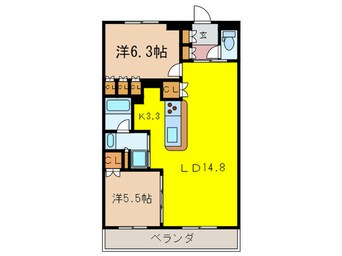 間取図 パークキューブ西ヶ原ステージ