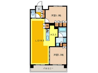 間取図 パークキューブ西ヶ原ステージ