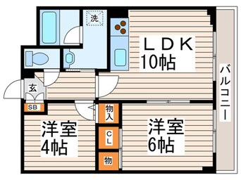間取図 マンションしらさぎ