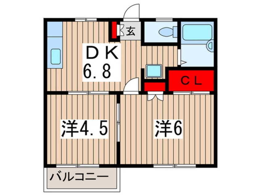 間取図 エステートピア穴川