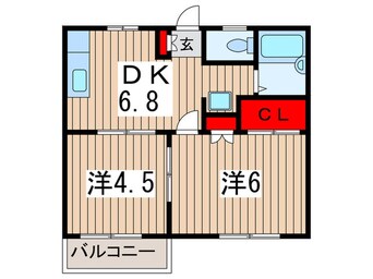 間取図 エステートピア穴川