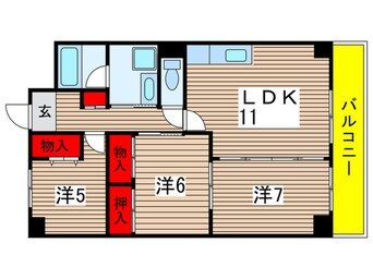 間取図 エクセルハイム城山