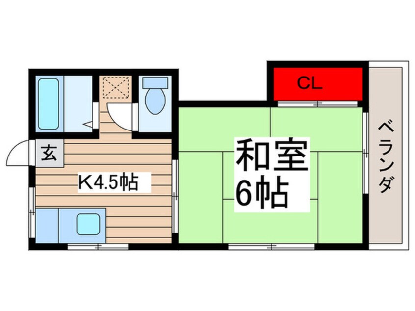 間取図 宇田川ハイツ