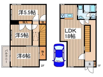 間取図 北本市貸家
