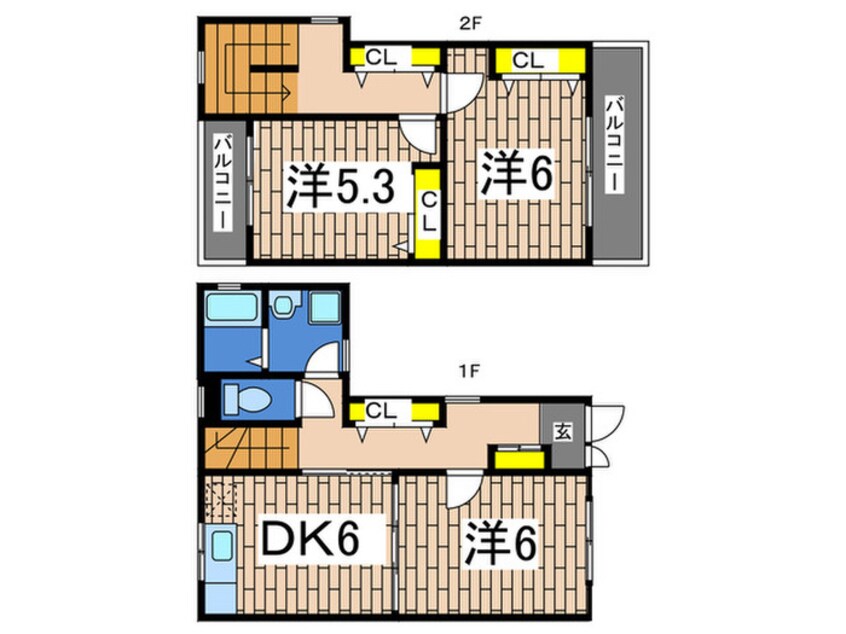 間取図 グリ－ンステ－ジＢ