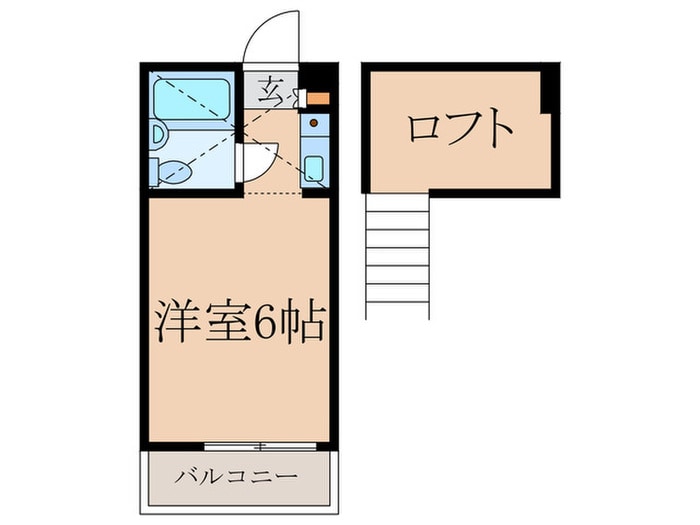 間取り図 フラット中野