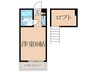 フラット中野 1Rの間取り