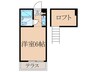 フラット中野 1Rの間取り