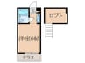 フラット中野 1Rの間取り