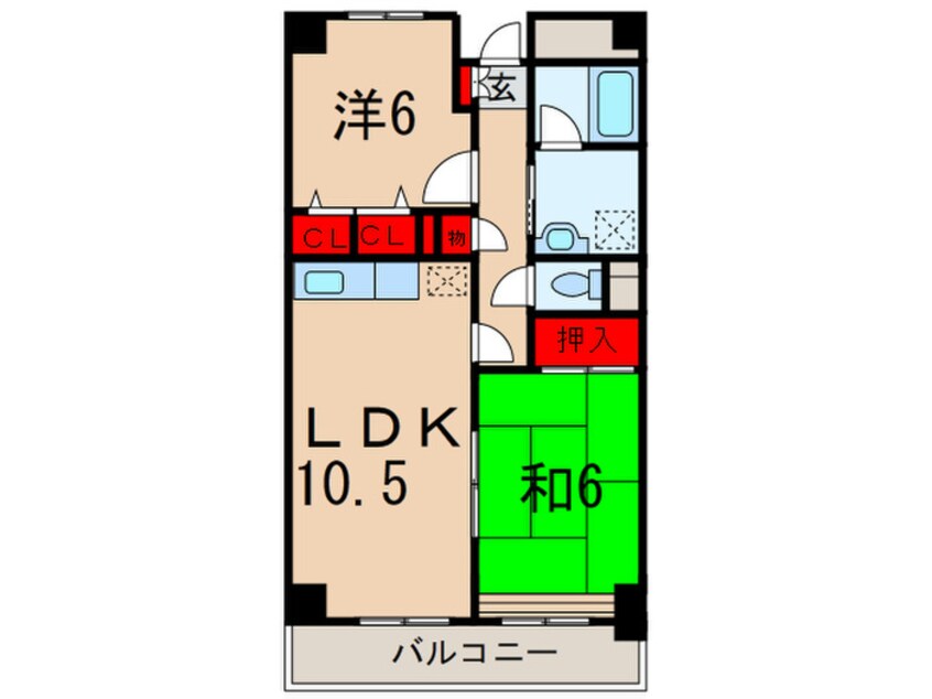 間取図 サンタパレス