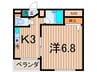リバ－スト－ン瑞江 1Kの間取り