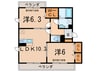 framboise 2LDKの間取り