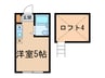 プチメゾン 1Rの間取り