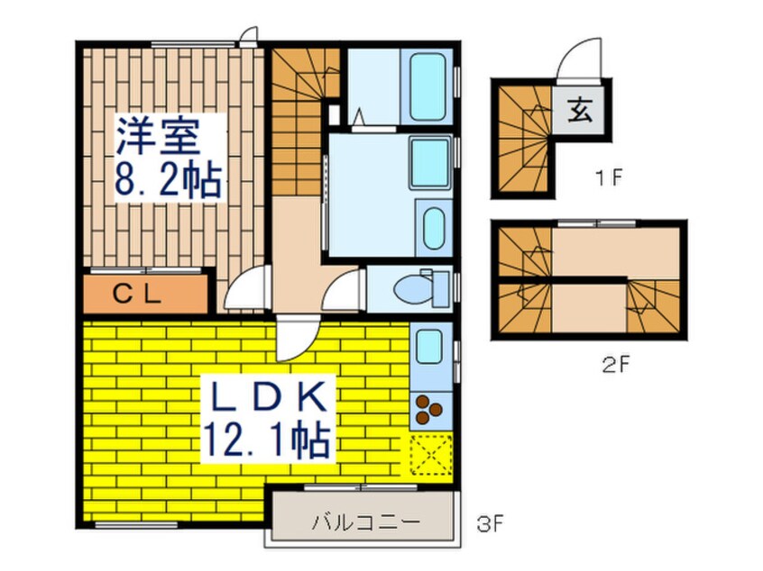 間取図 コ－トブラン