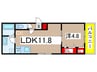 La・Felice千葉登戸 1LDKの間取り