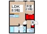 KEIAI RESIDENCE 北戸田Ⅲ 1LDKの間取り