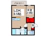 KEIAI RESIDENCE 北戸田Ⅲ 1LDKの間取り