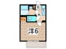ＳＨレジデンスⅡ 1Kの間取り