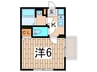 ＳＨレジデンスⅡ 1Kの間取り