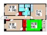 エクセル青山 3DKの間取り