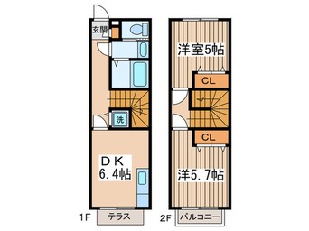 間取図 シャランハイツ