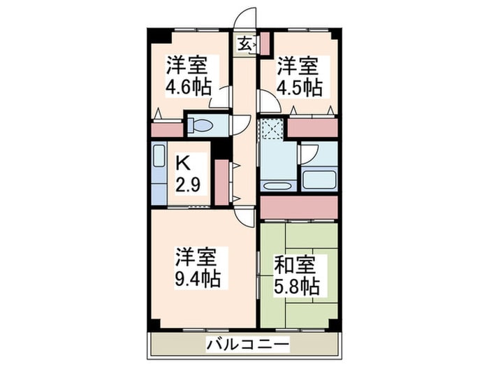 間取り図 メゾン・ド・レーヴ　Ⅰ　藤が丘