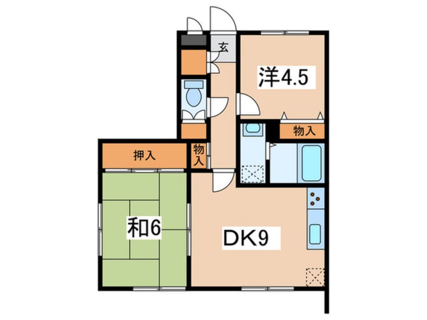 間取図 コスモＡｏｉ六会日大前　Ⅱ