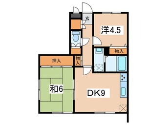 間取図 コスモＡｏｉ六会日大前　Ⅱ