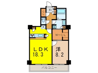 間取図 トルナーレ日本橋浜町(2802)