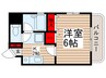 ブリ－ズビスカ 1Kの間取り