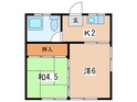 レインボーハイツの間取図