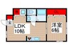 アズ－ロ戸田公園 1LDKの間取り