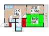 プリベイル柏 2DKの間取り