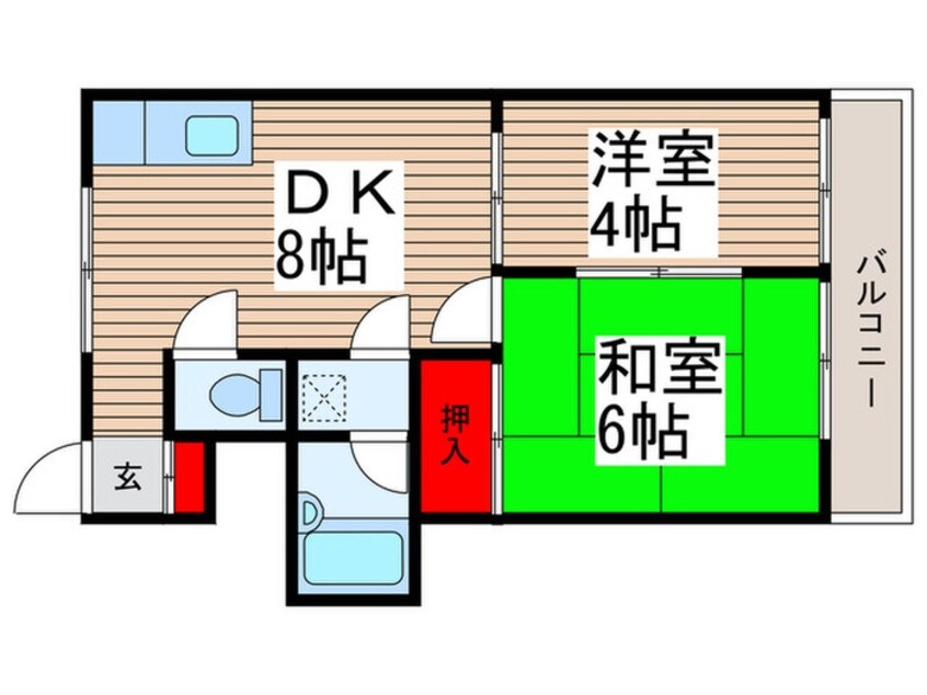 間取図 プリベイル柏