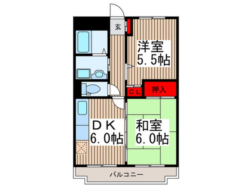 間取図 ルミエ－ル清水