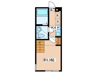 間取図 クレール南橋本
