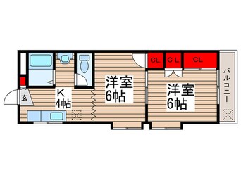 間取図 レジデンスハザマ