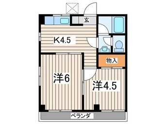 間取図 Ｋフラット