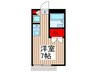 KSHKアパートメント 1Rの間取り