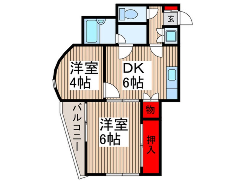 間取図 ハイフィ－ルド浦和３