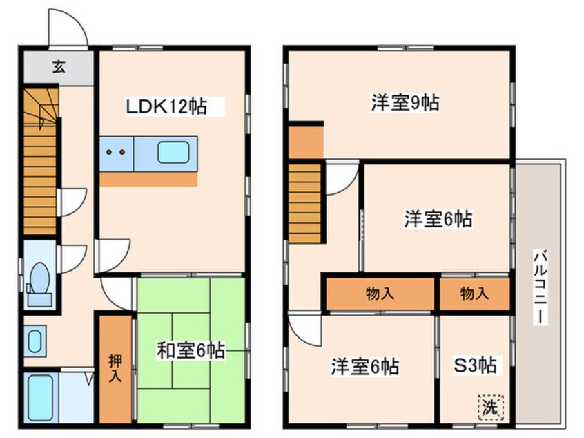 間取図 ﾗﾝﾄﾞﾘｰﾙｰﾑ付き広々LDK空間なお家