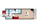ユリカロゼ五反野Ⅱ(203)の間取図