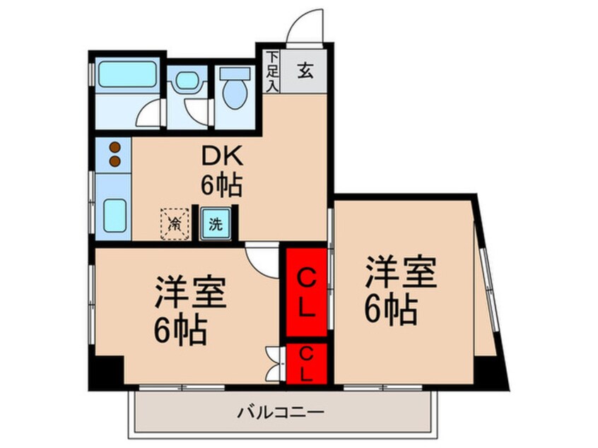 間取図 チャリオット南砂