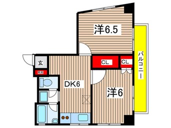 間取図 チャリオット南砂