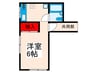 清山荘 1Rの間取り