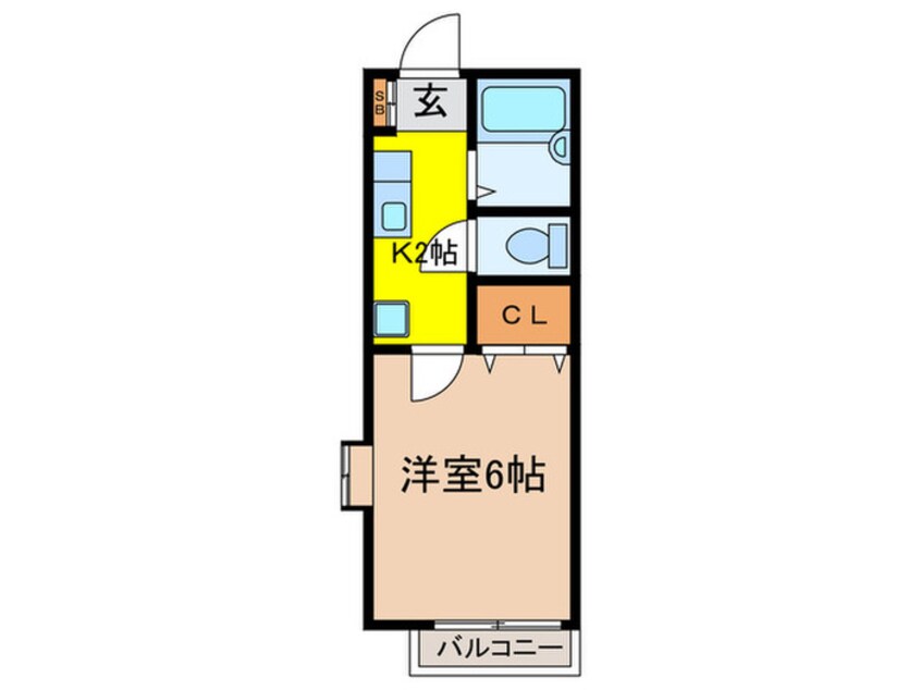 間取図 赤堤ｴｽﾀｼｵﾝ